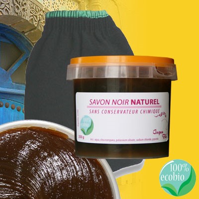 Savon noir + gant kessa